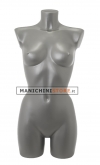 Busto manichino donna precolorato grigio