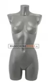 Busto manichino donna precolorato grigio