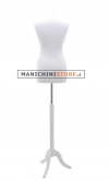 Busto donna total white con treppiede