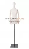 Busto donna in tessuto con braccia in legno - fine serie