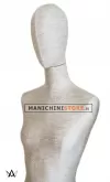 Busto donna in tessuto - Taupe