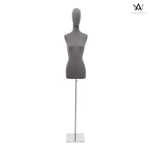 Busto donna in tessuto - Grigio