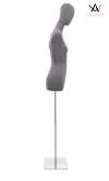 Busto donna in tessuto - Grigio