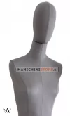 Busto donna in tessuto - Grigio