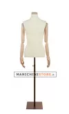 Busto donna braccia legno rivestito in lycra con base
