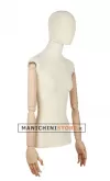 Busto donna braccia legno rivestito in lycra con base
