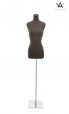 Busto donna in tessuto - Marrone