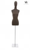 Busto donna in tessuto - Marrone