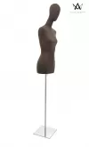 Busto donna in tessuto - Marrone