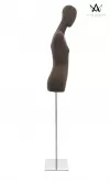 Busto donna in tessuto - Marrone