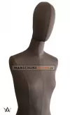 Busto donna in tessuto - Marrone