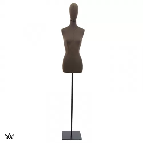 Busto donna in tessuto - Marrone