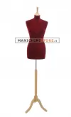 Busto sartoriale donna vellutato bordeaux treppiede frassino