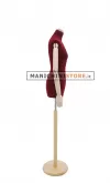 Busto sartoriale donna vellutato bordeaux con braccia frassino