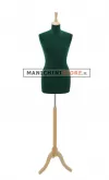 Busto sartoriale donna vellutato verde treppiede frassino