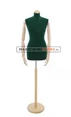 Busto sartoriale donna vellutato verde con braccia frassino