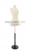 Busto donna sartoriale professionale in lino con base tonda TG.40 small