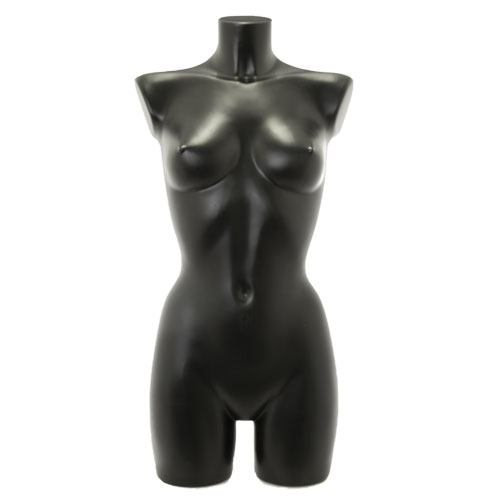 Busto manichino donna precolorato nero