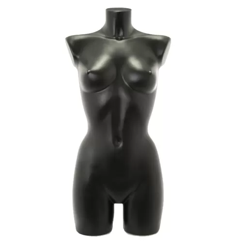 Busto manichino donna precolorato nero