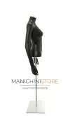 Busto donna nero con braccia e base