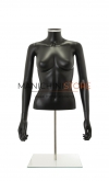 Busto donna nero con braccia e base da banco