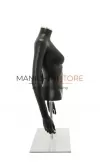 Busto donna nero con braccia e base da banco