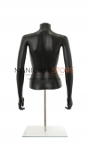 Busto donna nero con braccia e base da banco