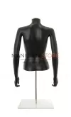 Busto donna nero con braccia e base da banco