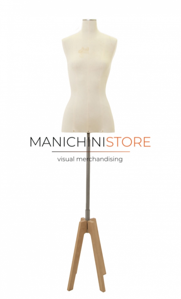 Busto donna in tessuto con base cross - ex noleggio