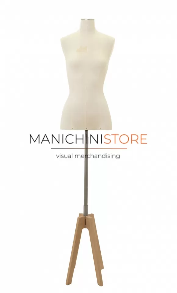 Busto donna in tessuto con base cross - ex noleggio
