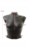Busto manichino donna corto in plastica componibile