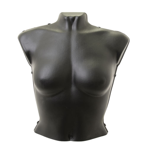 Busto manichino donna corto in plastica componibile