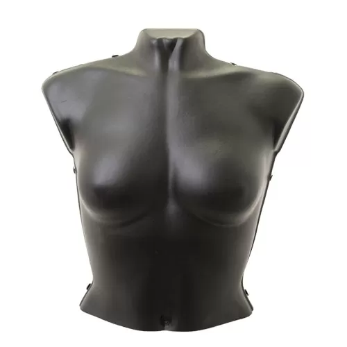 Busto manichino donna corto in plastica componibile