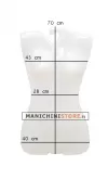 Busto donna sagoma bianco
