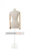 Busto donna in lino con braccia legno