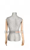 Busto donna slim braccia legno rivestito in cartapesta cemento