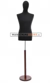 Busto uomo TG.48 con Testa - Nero