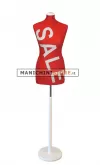 Busto donna SALE con base tonda bianca