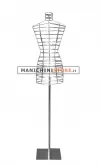 Busto donna in filo cromato