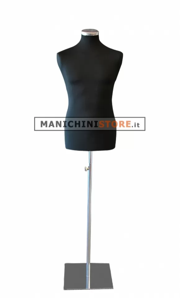 Busto uomo TG.48 con base cromata