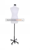 Busto donna tessuto bianco con base taylor nera