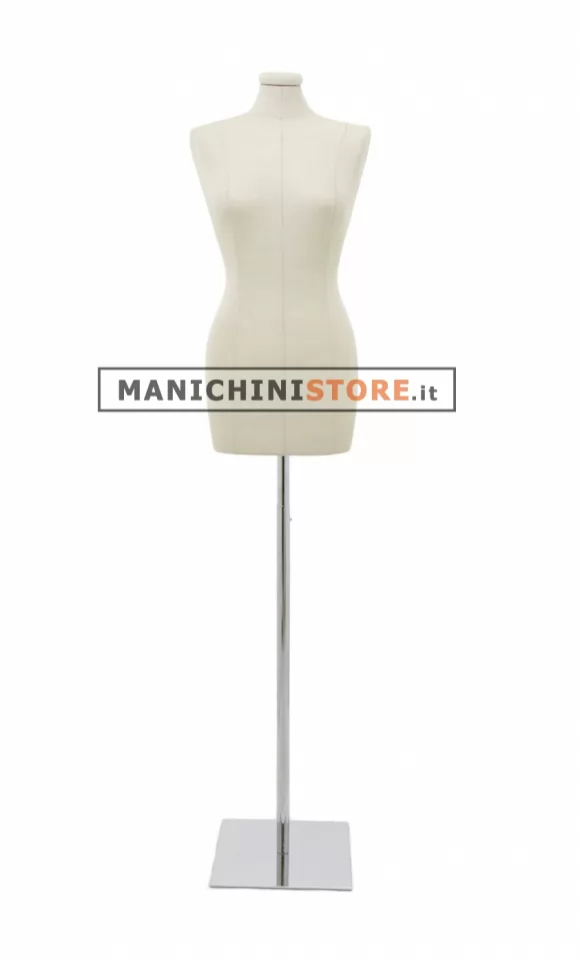 Busto donna in Lino tg. 42 con base cromata