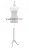 Busto donna total white con treppiede