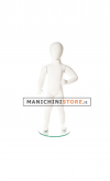 Manichino bambino 1 anno bianco lucido