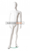Manichino bambino 6-7 anni bianco lucido