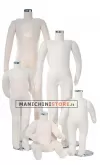 Serie di 5 manichini bambino supersnodati