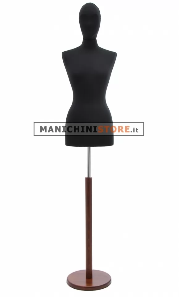 Busto donna TG.42 con testa - Nero