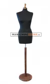 Busto donna TG.42 con base tonda in noce