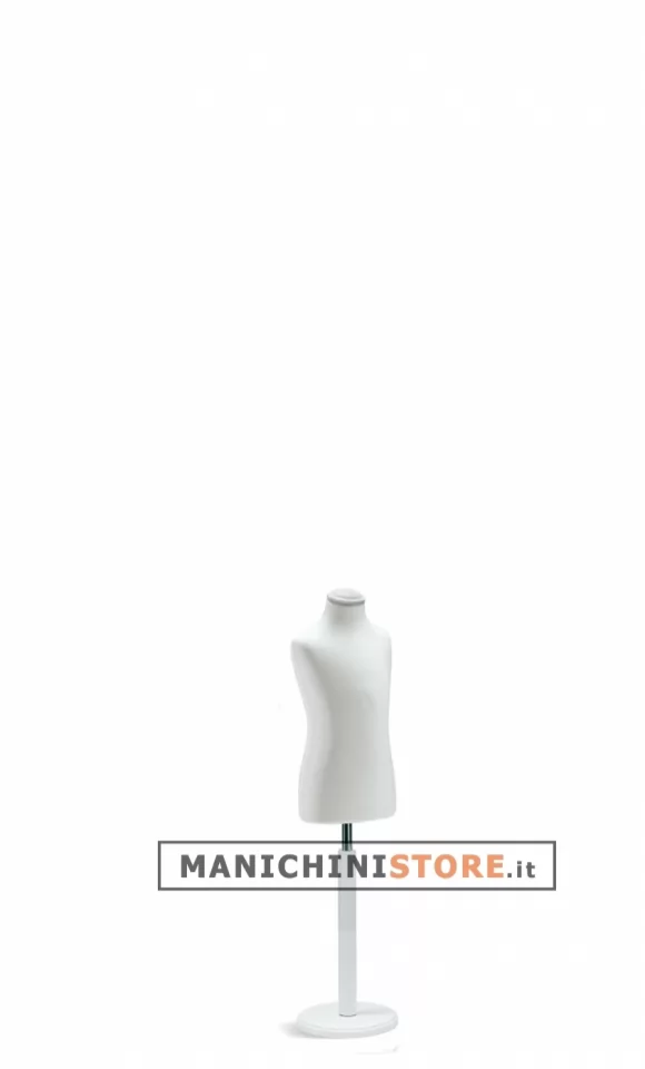 Busto bambino 1 anno con base tonda bianca