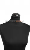 Busto donna total black con base tonda